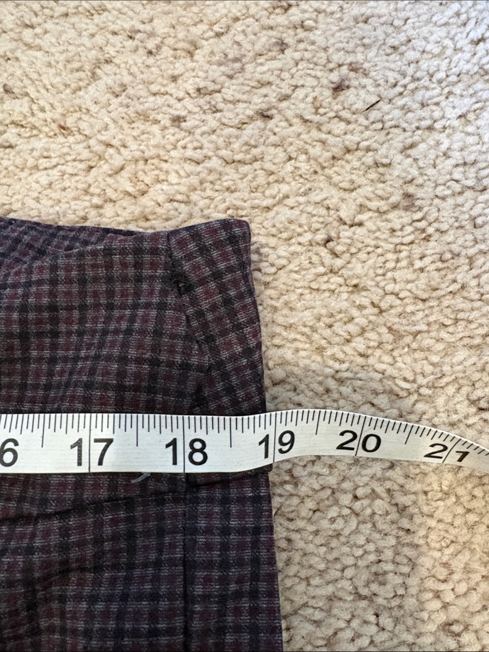 Zac & RACHEL Plaid Pants in Plum and Black - Picture 3 of 6
